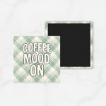 Fridge Magnet Kulkas Square Quetos Coffee Spring Pastel Green Pattern Fridge Magnet Kulkas Square Quetos Coffee Spring Pastel Green Pattern